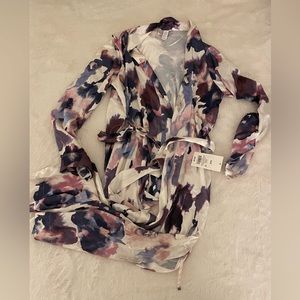 White and purple robe